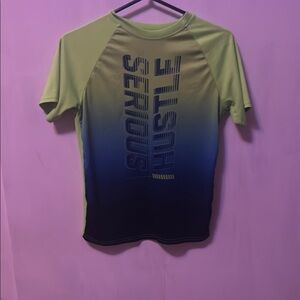 Athletic Works Kids Short Sleeve Tee - Green and Blue